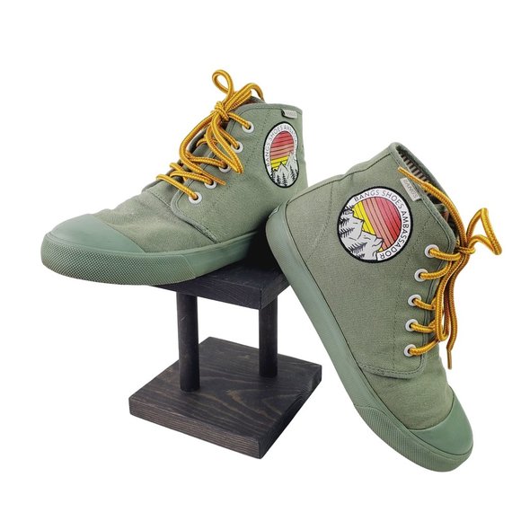 Bangs, Sage Green Ambassador High Tops, Unisex, Mens 5.5 W/7 - Picture 1 of 10